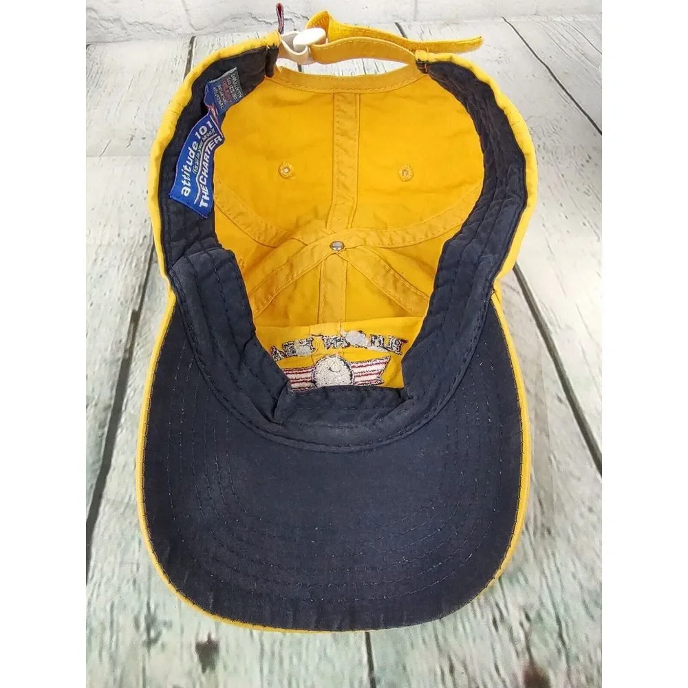 Hilton Head Island Brown & Plaid‎ Attitude 101 Adjustable Baseball Cap Hat